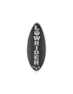 Lowrider USA Name Plate Black/White.